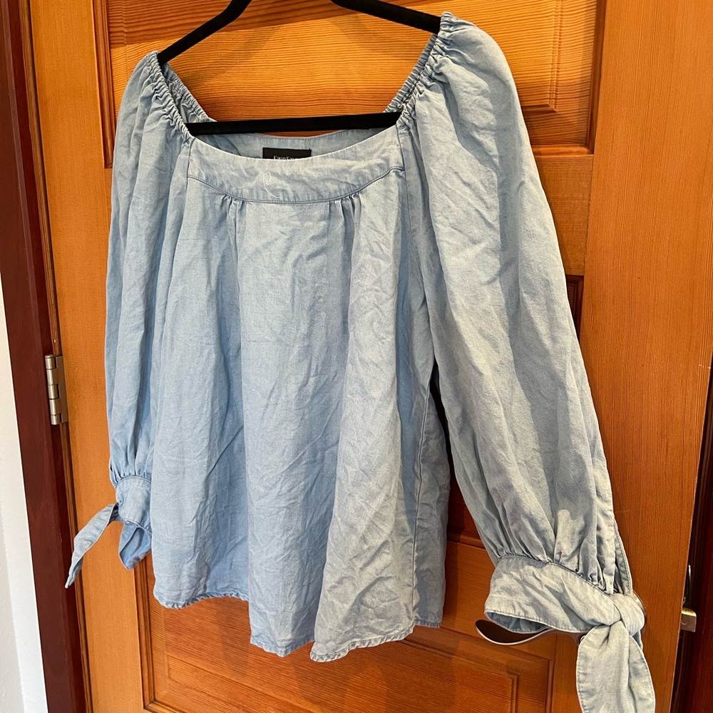 Karen Kane Sky Blouse - 3/4 Sleeves - EUC - Small